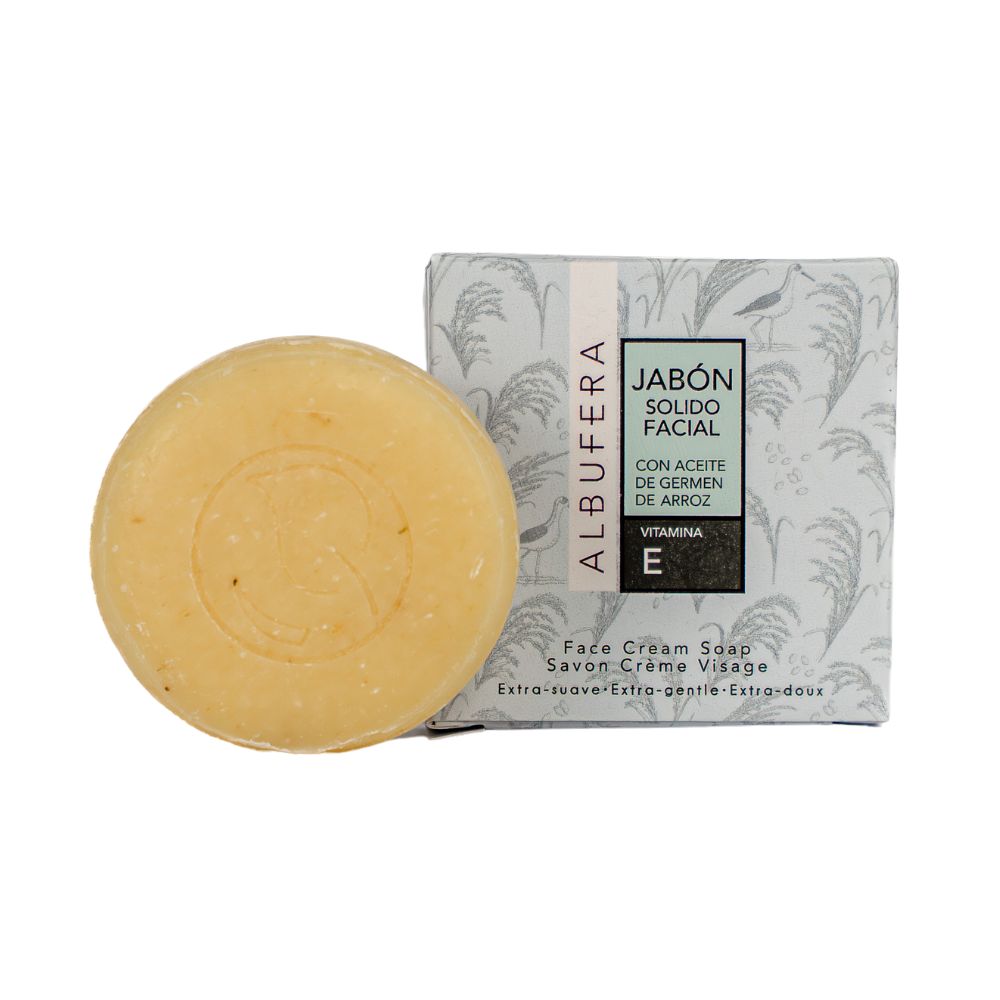 JABON DE ARROZ FACIAL 60 Grs. - (Limpieza Natural, Piel Equilibrada y Confort Diario)